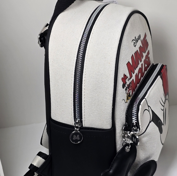 Disney Primark Minnie Mouse Canvas Mini Backpack NWT - Picture 3 of 5